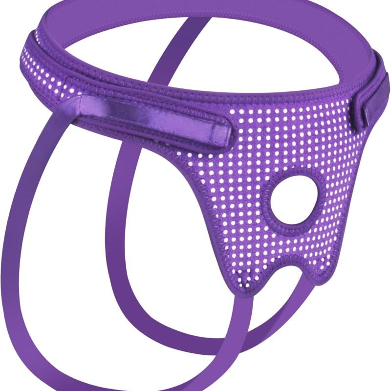 Strap On Dildo Strapon, Strap On Harness with Polka Dots Dildo Harness Strapon Harness Strapless Strap On for Women Strap On Dilio-for-Sex, Adult Sex Toy for Lesbians Couples Pegging, Purple, Black