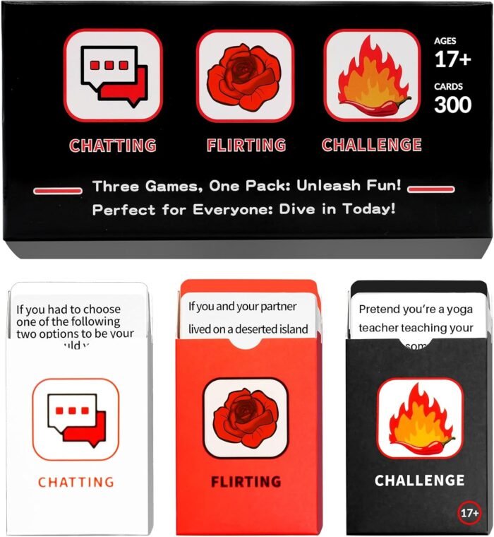 300 Fun Game Cards for Couples: Deep Gameplay from Talk to Challenges. Perfect Date Night and Valentine's Day Gift!Unique Date Night Creative Games.