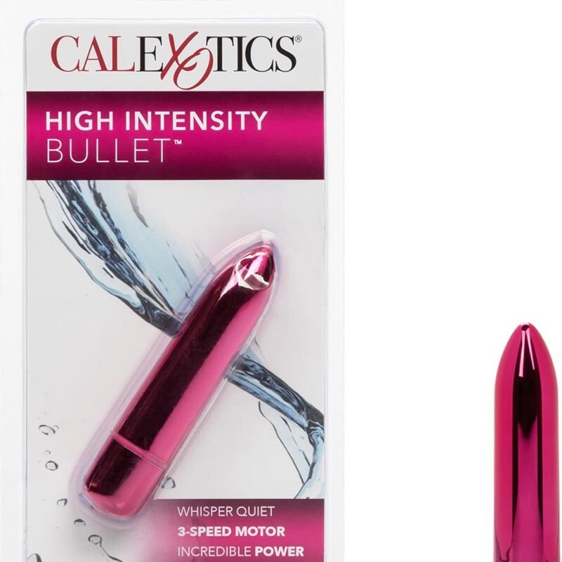 CalExotics High Intensity Mini Bullet Vibrator - Waterproof Sex Toys for Couples - Adult Vibe Massager - Pink