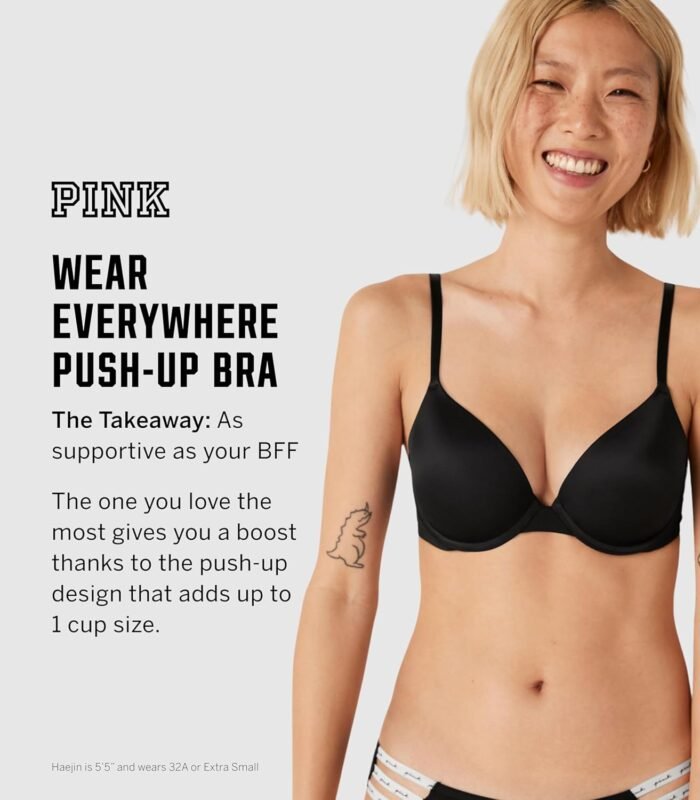 Victoria's Secret Women's Pink Wear Everywhere Push Up Bra, Bras for Women (32A-40DDD) - Image 4