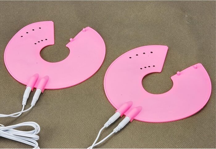 Estim Sex Electro Shock Set - Electro Stimulation Patch for Breast Shock Sex Toys BDSM Fetish Torture for Women Men Couples Pink - Image 4