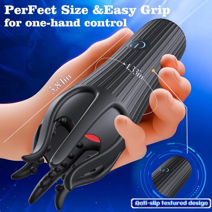 Male Sex Toys Penis Vibrator for Men,Male Masturbator with 10 Tongue-Licking Vibrating Modes Male Stroker,Penis Trainer with 6 Tentacles Male Vibrator,360°Training Wrapped Adult Sex Toys for Men Women - Image 6