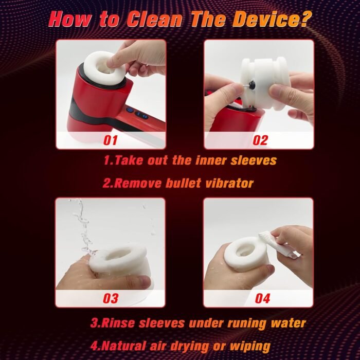 Male Masturbator Adult Sex Toys for Men - Dual-Sleeve Automatic Thrusting Rotating Vibrating Blowjob Sex Machine Oral Sex Toy Stroker Penis Vibrator, MHYNNR Mens Masturbators Cup Pocket Pussy for Men - Image 6