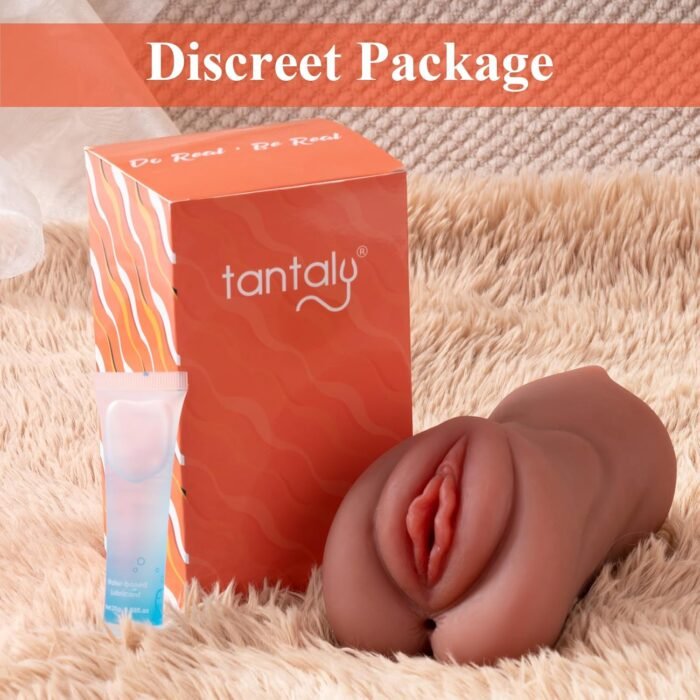 TANTALY 1.45LB 3 in 1 Male Masturbator, Pocket Pussy Sex Toys for Men with Sexy Mouth, Realistic Vagina and Tight Anus, Adult Sex Doll for Male Grace Wheat - Image 6