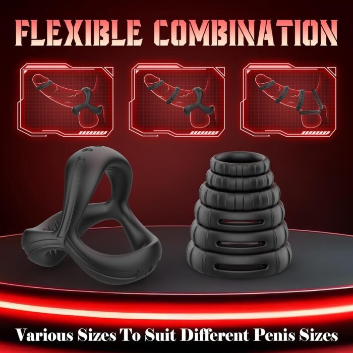 7 PCS Silicone Penis Ring Set Sex Toys for Men, 7 Different Sizes for Erection Enhancing Long Lasting Stronger, Adult Sex Toys for Men’s or Couple Pleasure - Image 6