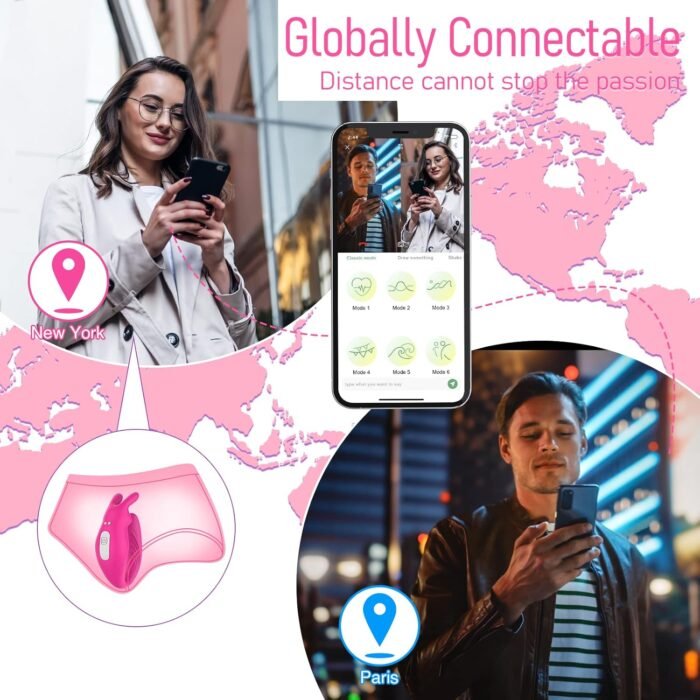 App Remote Control Wearable Clitoral G Spot Vibrator for Women, Panty Couples Vibrator with 12 Vibrations, Dual Vibrating G-spot Clitoralis Sex Stimulator Massager Waterproof Adult Sex Toys for Female - Image 2