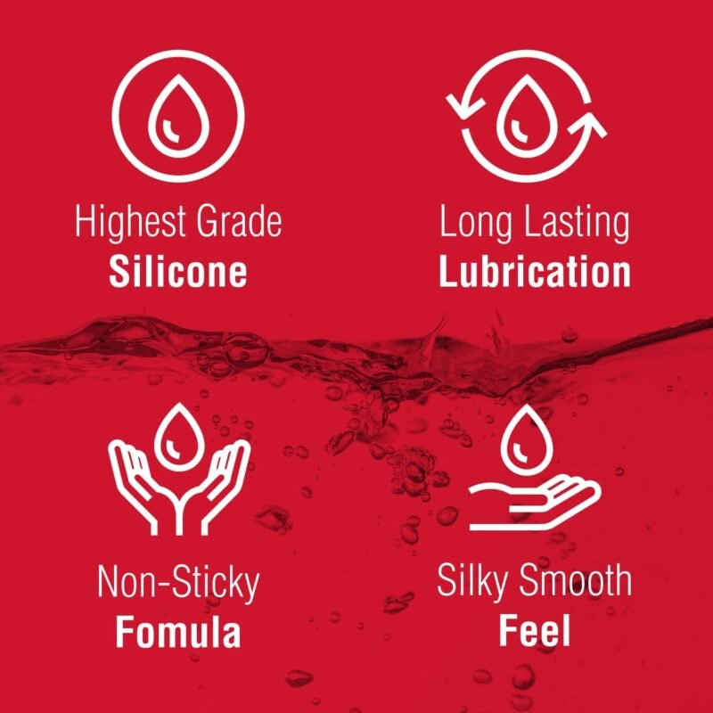 Swiss Navy Premium Silicone Based 12 Ounce Personal Lubricant & Anal Lubricant Gel Latex-Safe Long Lasting Personal Lubrication Lube for Men Woman Couples, Works Underwater Paraben & Glycerin Free