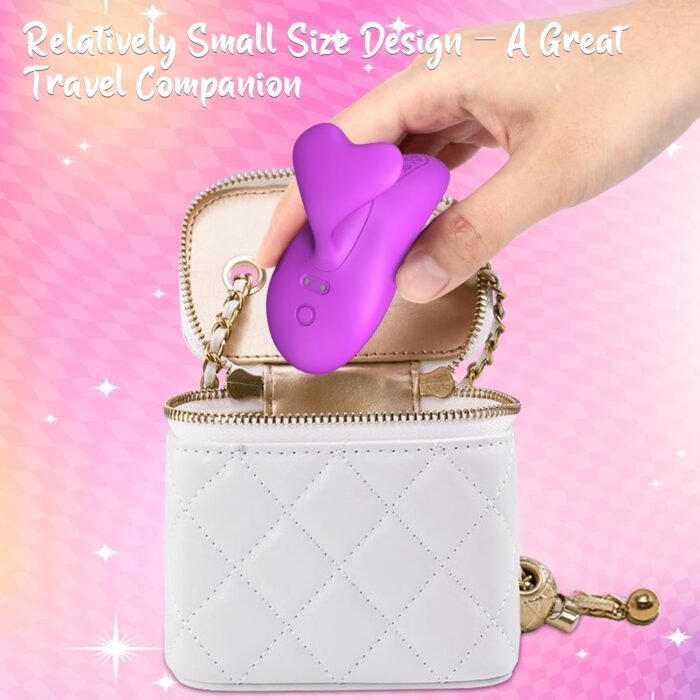 Mini Vibrator Adult Sex Toys - Discreet Vibrators Adult Toy, Finger Vibrator Small Heart-Handle Female Vibrator, Quiet Slim Vibrator for Nipple Clit, Sex Toy for Women Couples Pleasure - Image 7