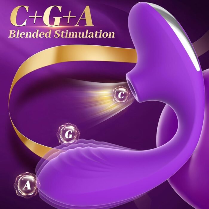 Sucking Vibrator Sex Toys for Women, 3 in 1 Adjustable Sex Toy Dildo Vibrators Stimulator with 10 Suction & Vibration Modes Dildos Clitoral G Spot Womens Adult Sex Toys for Couples - Image 2