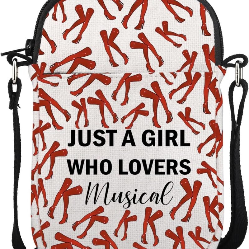 UJIMS Kinky Red Boots Musical Gift Boots Queen Fans Crossbody Bag Opening Night Gift Theater Lyric Gift