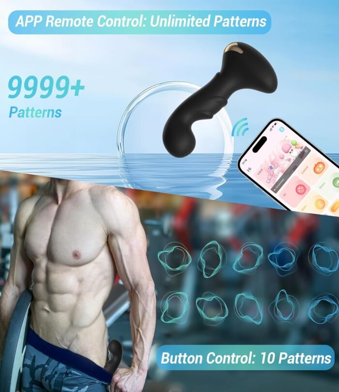 Anal Plug Adult Sex Toys with Unlimited Vibration, Vibrating Butt Plug Rechargeable Prostate Massager with Remote Control, Anal Dildo for Female Male, Buttplug Games for Gay Beginner Men Women - Image 3