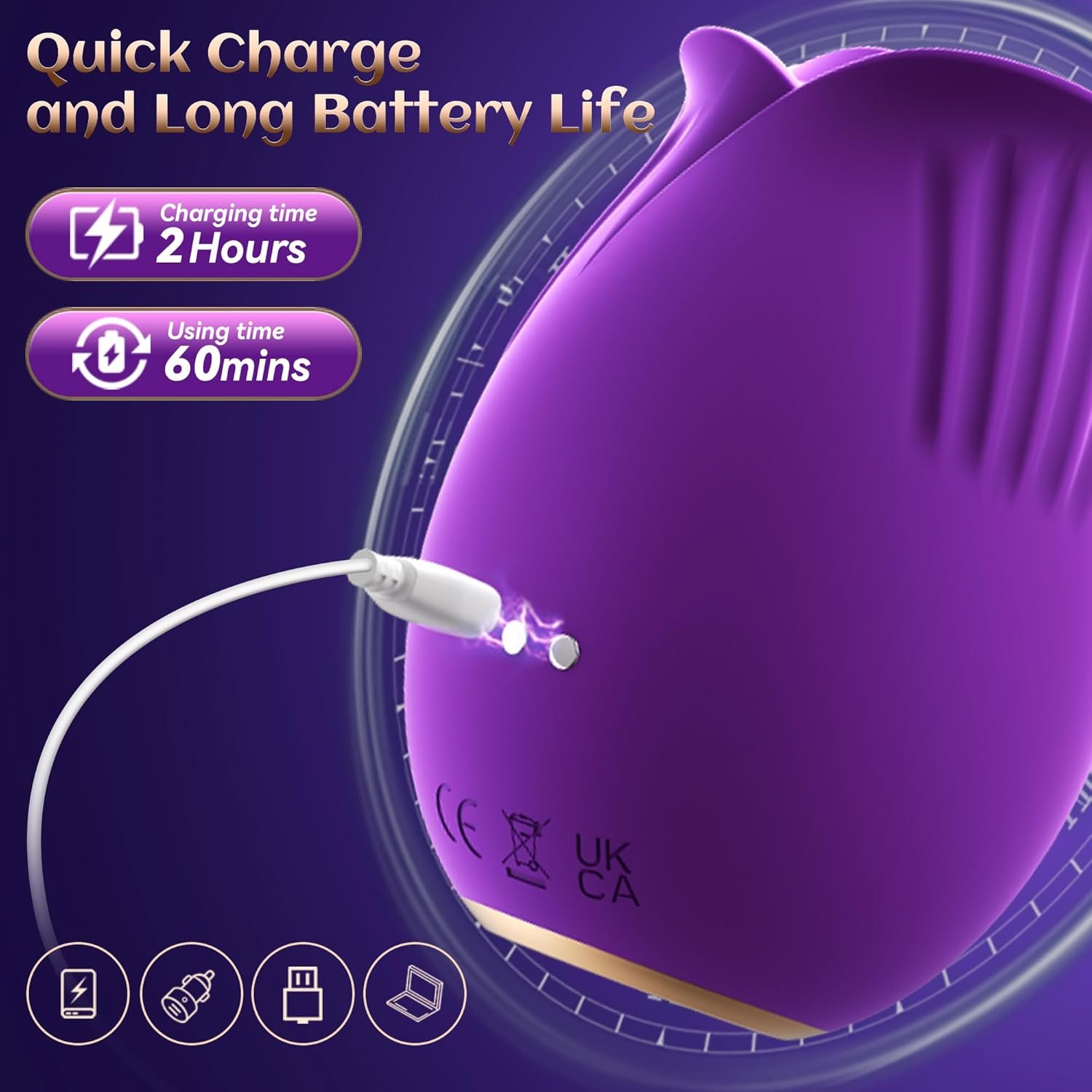 Sex Toys Rose Dildo Vibrators - Sex Toys with Sucking Vibrating for Women Clitoral Nipple Stimulator, Allovü Rose Sucker Sex Products G Spot Finger Vibrators for Woman Couples Adult Sex Games - Image 5