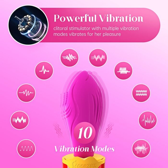 Vibrator for Woman Quiet Bullet Vibrator Adult Sex Toys, 10 Vibration Modes Clitoral Nipple Vagina Stimulator, Vibrating Wand for Her Pleasure for Women Solo & Couple Foreplay, Rechargeable - Image 4