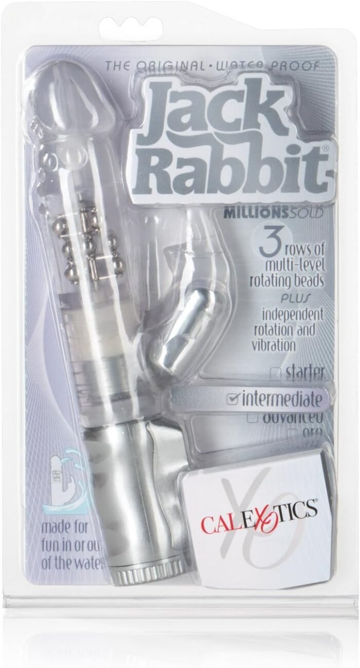 CalExotics Waterproof Jack Rabbit – Rabbit Vibrator With Rotating Shaft – Vibe Sex Toys for Couples – Adult Clitoral & G Spot Massager – Clear - Image 6