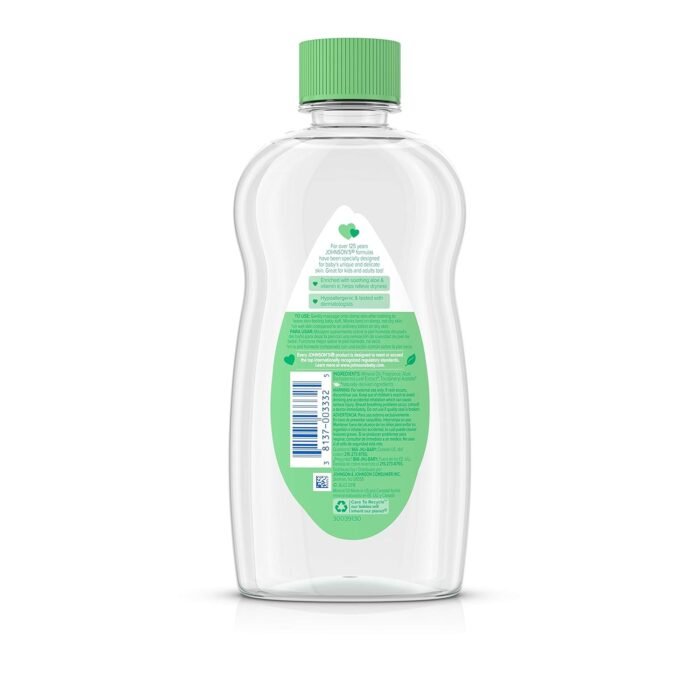 Johnson's Baby Johnson & Johnson Baby Oil, Aloe Vera & Vitamin E, Multicolor, 14 Fl Oz - Image 2