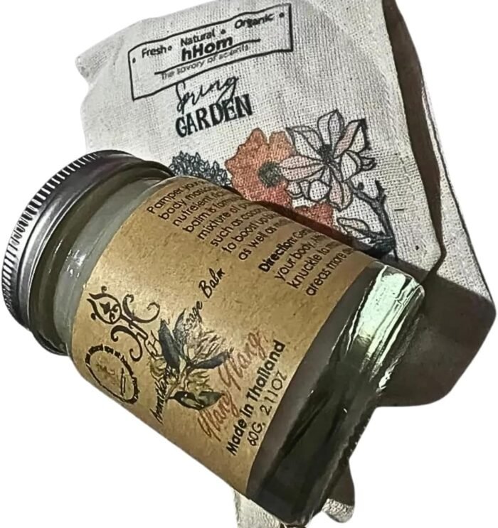 Relaxing Ylang Ylang Aromatherapy Massage Balm, 2.11 oz, Thai Made - Image 2