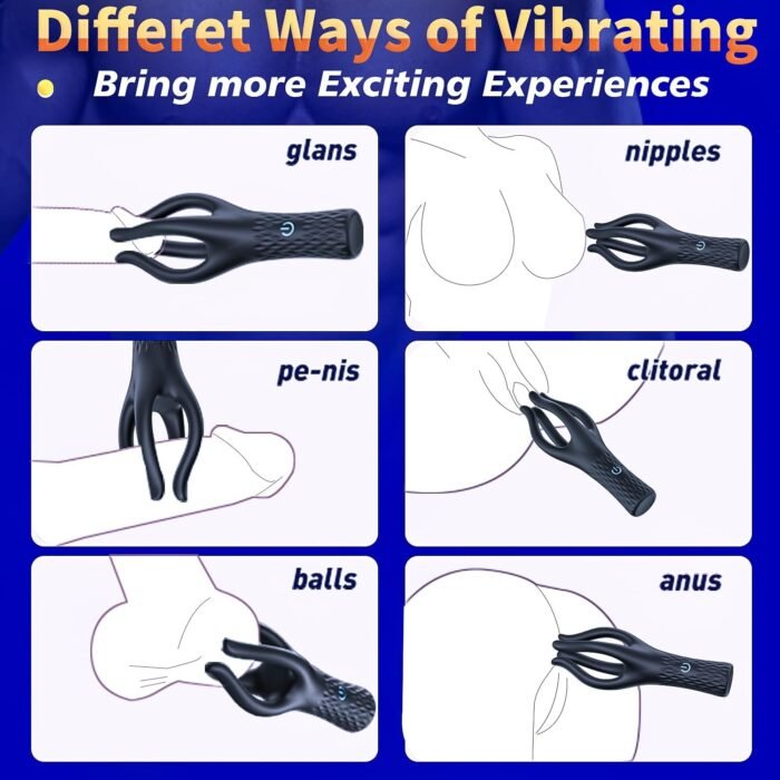 Male Sex Toys Penis Vibrator for Glans Prolong Endurance,360 Wrapping Tentacle Male Masturbator Stroker with 10 Vibrating Modes for Penis Clit Nipple Stimulation,Adult Sex Toy for Men Women Couples - Image 6
