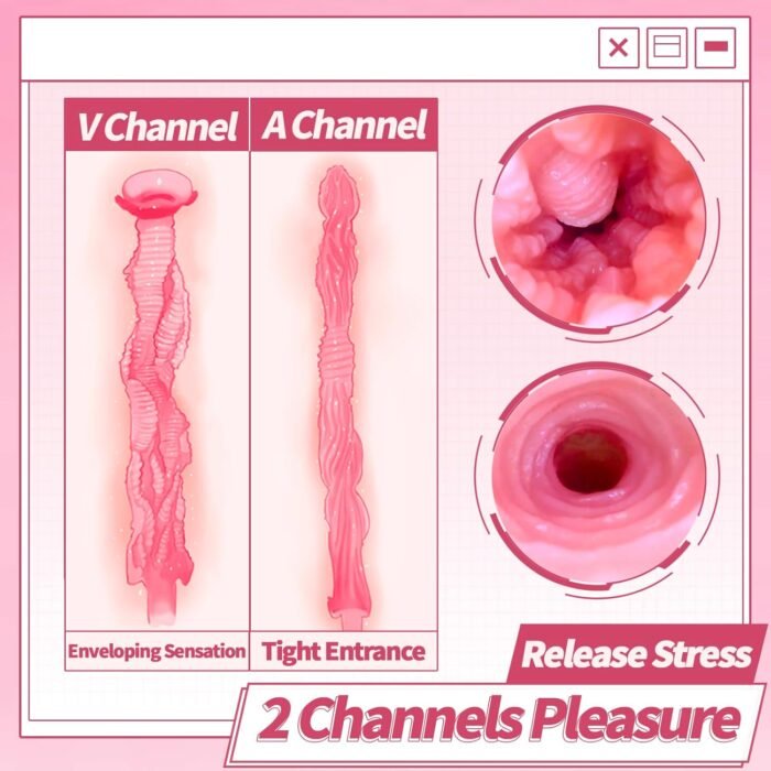 Male Masturbator with 2 Holes Realistic Small Size Male Torso Sex Toy Pocket Pussy Vagina and Tight Anus Lifelike Soft and Man Masturbation Stroker - Image 4