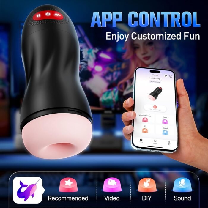 Automatic Male Masturbator, Sucking Male Masturbators Penis Pump with 9 Suction & 10 Vibrating & Heating Mens Male Sex Toys, Hands Free Pocket Pussy Male Stroker, Adult Sex Toys for Men Penis Pumps - Image 4
