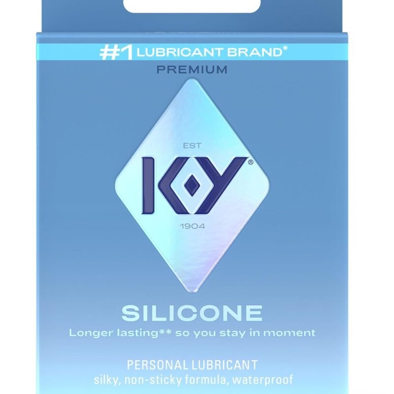 K-Y Silicone Lube, Premium Personal Lubricant, Silicone-Based Formula, Safe to Use with Condoms, for Men, Women and Couples, 3x0.16 Fl Oz Sachets (Pack of 1)