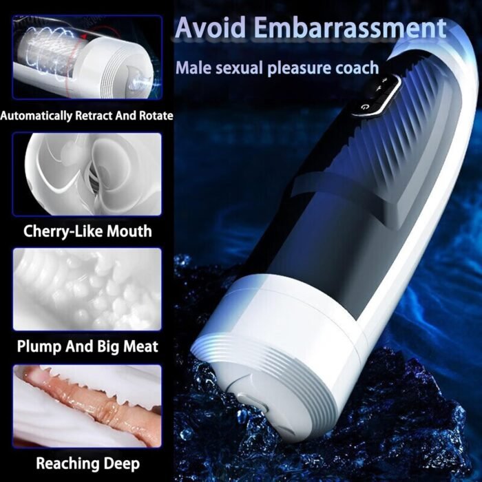 Male Masturbators Sex Toys Penis Pump Automatic Sucking Male Masturbators Male Masturbators Cup Male Stroker Hands Free Masturbators 3D Heating Adult Sex Toys & Games Sex Toy Men Men's Sex Toy - Image 6