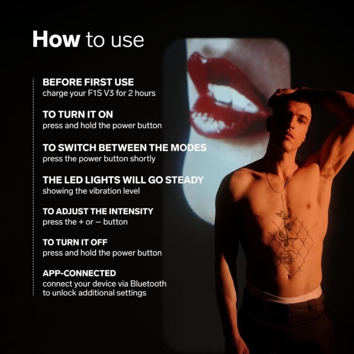 LELO F1S V3 Pleasure Console with App, Adult Sex Toys for Men, Automatic Male Sex Toy with 8 Settings and an AI, Male Masturbator, Penis Vibrator, Red - Image 6