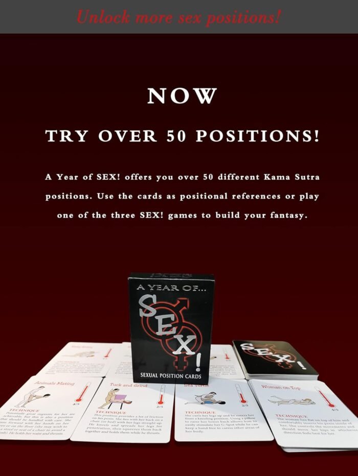1 Set of Card Game Love Toys and 4 Sex Game dice Interactive Games for Couples, Sex Toys for Surprise Parties, Try Over 50 Ways to Play! - Image 2