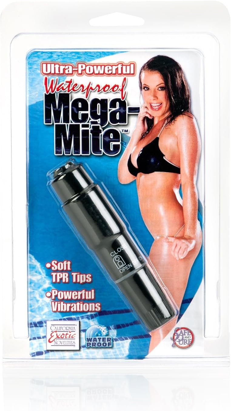 CalExotics Waterproof Mega-Mite Massager – Pocket Personal Vibrator – Adult Sex Toys for Couples - Black - Image 6