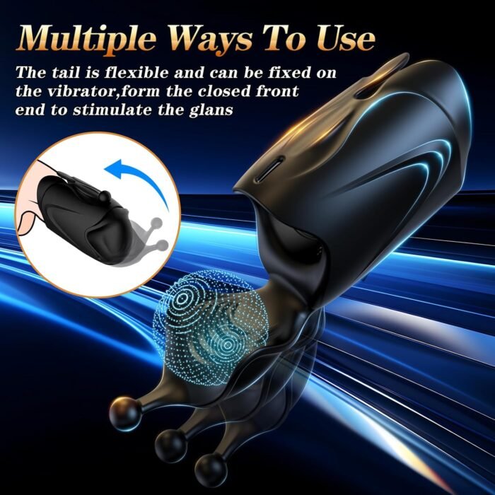 Automatic Male Masturbators - Double Action Penis Training Vibrator with 10 Modes, Vibrating Strokers Glans Penis Trainer Stimulator, Male Adult Sex Toys for Men, Mens Sex Machine Games Pleasure - Image 4