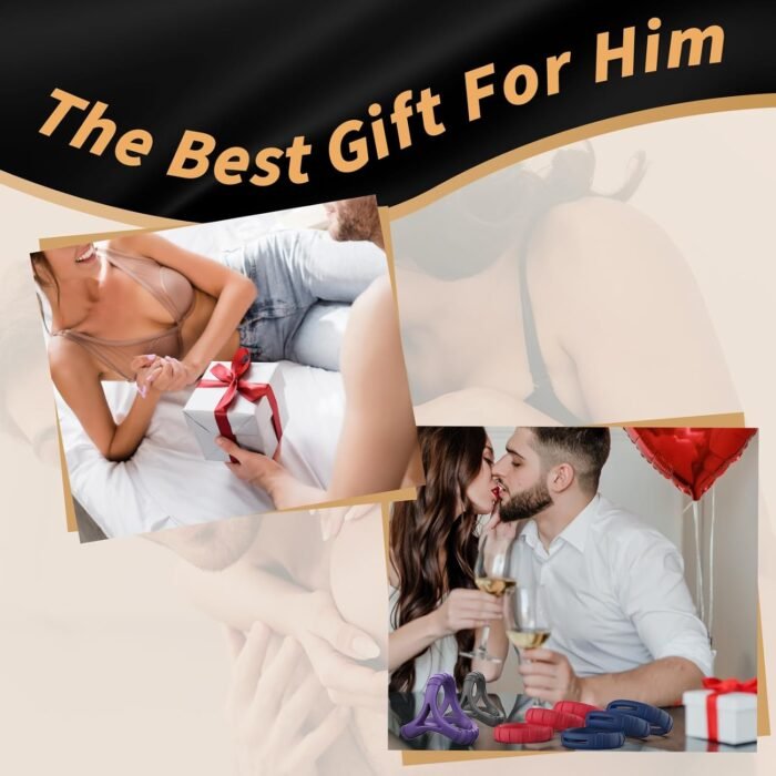 Silicone Penis Rings Set Sex Toys for Men，8 Different Sizes Cock Rings for Erection Enhancing, Long Lasting Stronger Men Sex Toy, Strechy Adult Sex Toys for Couples - Image 7