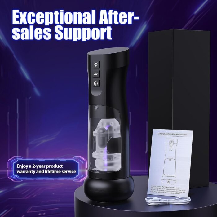 Automatic Male Masturbator Mens Sex Toy - Mastusbator Pocket Pussies with 7 Thrusting & 7 Vibrating, Heated Men Vibrator Stroker Adult Toys for Men, Masterbator Penis Pump Male Sex Toys - Image 6