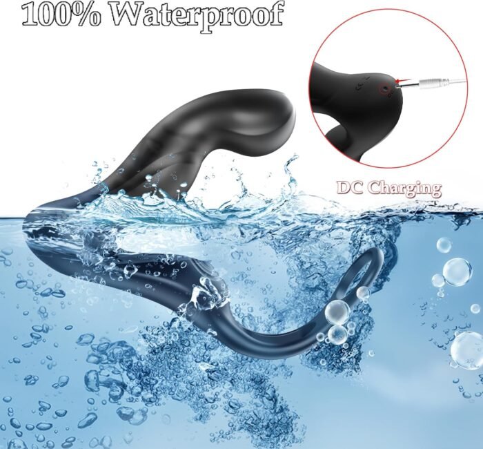 Anal Male Adult Sex Toys - Wiggling Prostate Massager Tapping Taint Stimulator with Cock Ring, Vibrating APP Remote Control Anal Butt Plug Penis Ring Vibrator Sex Toy for Men Couples, HNNPY Anal Dildo - Image 8