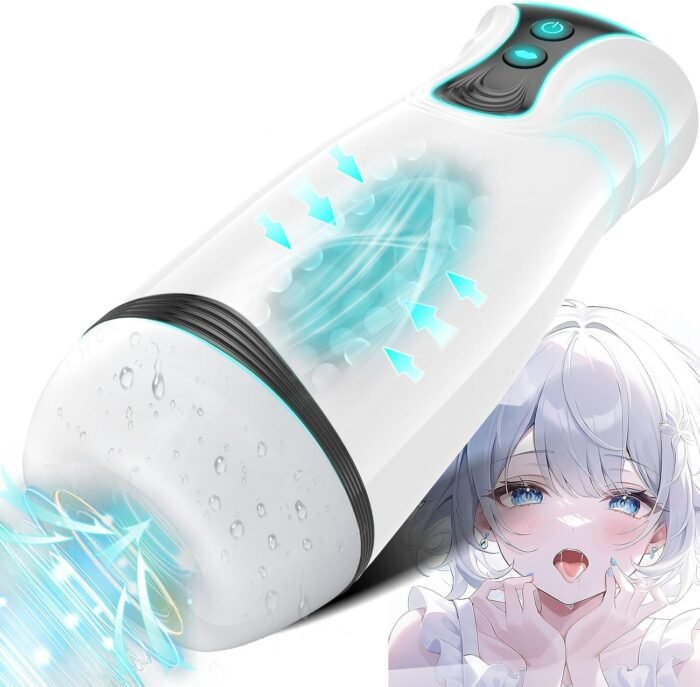 Automatic Sucking Male Masturbator，3 in 1 Male Stroker with 10 Vibration & 4 Suction & One-Click Climax, Hands Free Penis Pump with 3D Textured, Blowjob Toy Mens Adult Sex Toys for Men