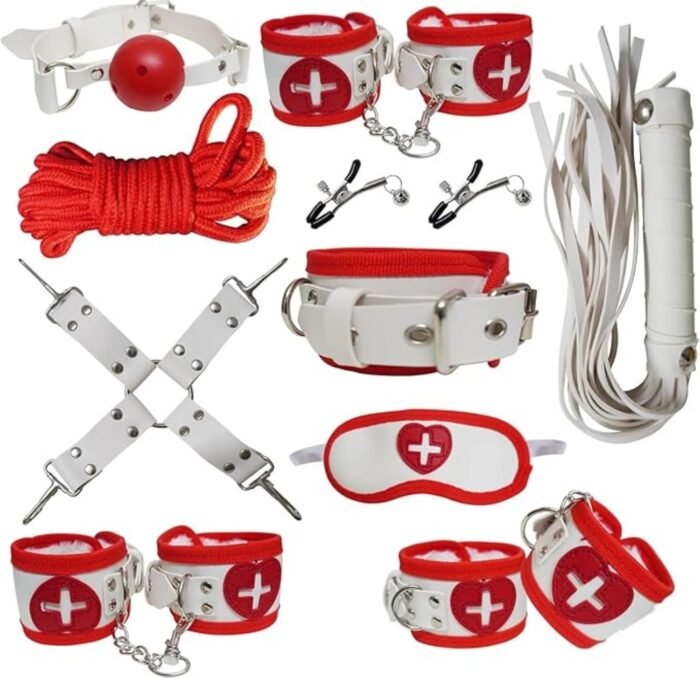 2025 Bondage Restraints Kit Sex Toy Straps for Couples Thigh Handcuffs Ankle Cuffs Kits Adult SM Straps Sets for Women's Pleasure and Couple Foreplay Sweaters YI19-196