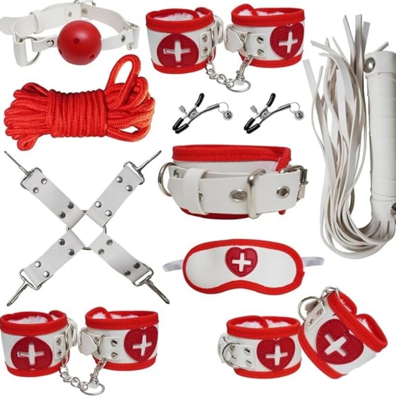 2025 Bondage Restraints Kit Sex Toy Straps for Couples Thigh Handcuffs Ankle Cuffs Kits Adult SM Straps Sets for Women's Pleasure and Couple Foreplay Sweaters YI19-196