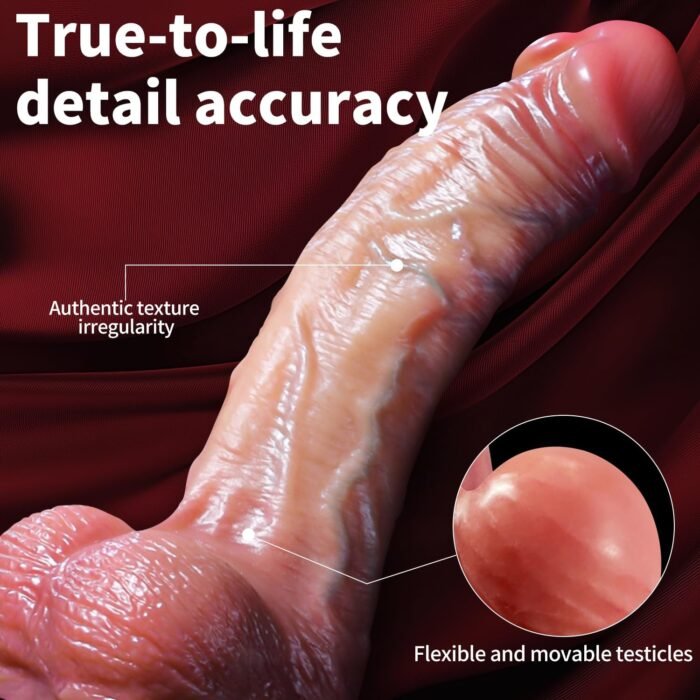 Realistic Dildo for Women Sex Toys - 8.5 inch Soft Silicone Material Jerkable Skin for G Spot and Vaginal Anal Sexual Stimulation，Thick Suction Cup Dildo Adult Toy for Female Pleasure & Couple Games - Image 4