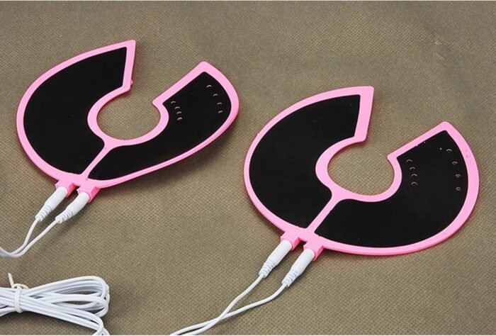 Estim Sex Electro Shock Set - Electro Stimulation Patch for Breast Shock Sex Toys BDSM Fetish Torture for Women Men Couples Pink - Image 5