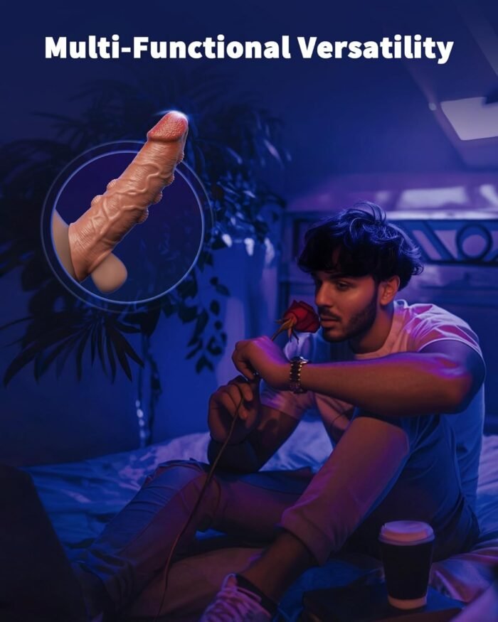 Penis Sleeve Vibrator, Ultra-Realistic Sex Toys for Men with 10 Vibration Modes, Medical-Grade Silicone Cock Sleeve Penis Extender, Male Sex Toy with Silent Design, Versatile Adult Toys for Couples - Image 7