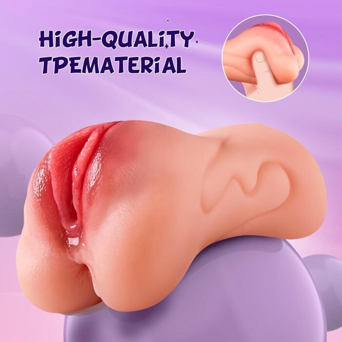 Male Masturbator 3 in 1 Pocket Pussy - Isskis Male Sex Toys 3D Realistic Textured Three Channels & Mouth for Man Masturbation, Male Stroker with Teeth and Tongue Adult Toys for Men Penis Training - Image 7