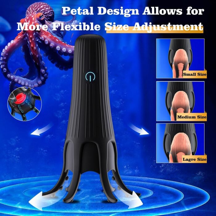 Male Sex Toys Penis Vibrator for Men,Male Masturbator with 10 Tongue-Licking Vibrating Modes Male Stroker,Penis Trainer with 6 Tentacles Male Vibrator,360°Training Wrapped Adult Sex Toys for Men Women - Image 5