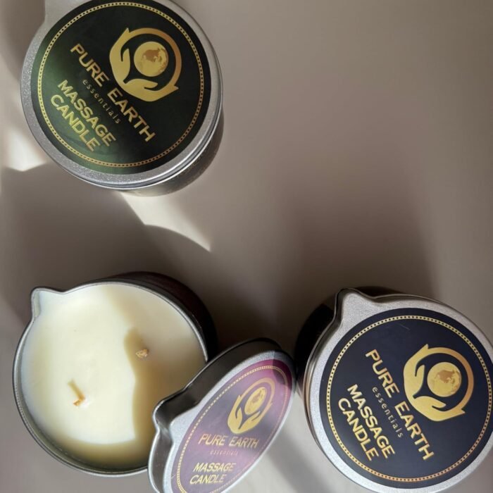 Muscle Relaxing Massage Oil Candle - Valentines Gift, Scented Massage Oil Candles for Relaxation and Home Spa (160 Grams or 6 oz.) - with Grapefruit, Rosemary, Black Pepper - by PURE EARTH essentials - Image 5
