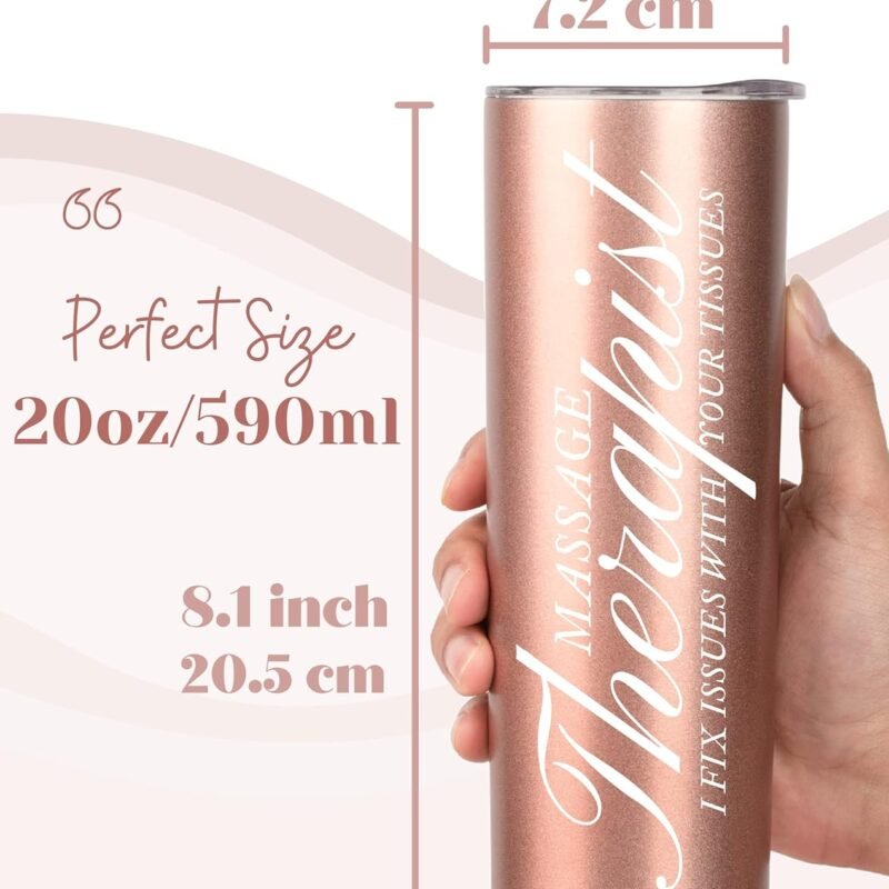 Onebttl Massage Therapist Gifts for Women, Gifts for Massage Therapist on Therapeutic Massage Awareness Day and Birthday, 20 oz Stainless Steel Tumbler - I FIX ISSUES WITH YOUR TISSUES