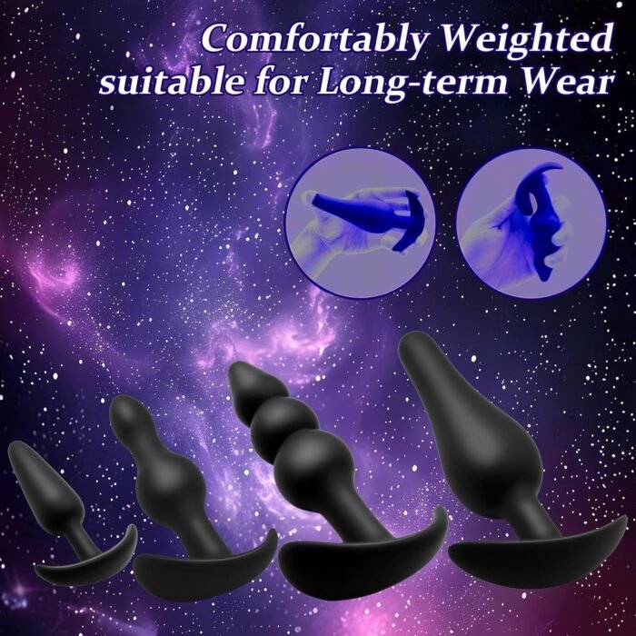 Silicone Anal Plug Set 5 PCS Training Kit Butt Plug Anus from Beginners to Advanced Player for Comfortable Long-Term Wear, Sex Toys for Couples - Image 3