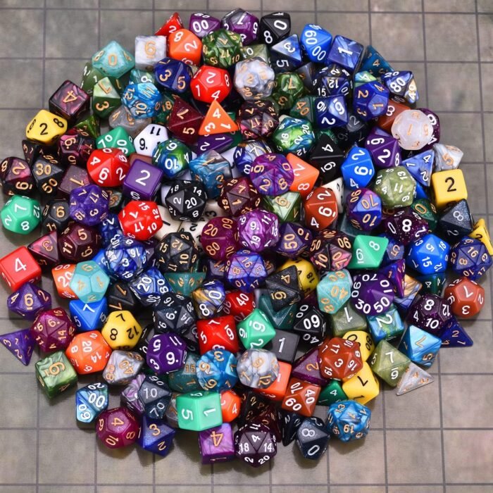 DND Dice Sets 30 x 7 (210pcs) Polyhedral RPG Dice for Dungeons and Dragons Tabletop Role Playing Adventure Games, with a Large Drawstring Bag - Image 9