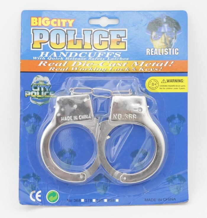 Handcuffs for Kids Safety Toy Cop Cuffs with Key Police Officer Role Play Cowboy Sheriff Halloween Costume for Kids - Image 7