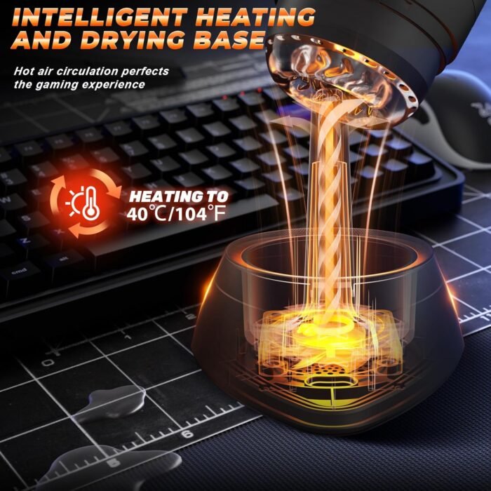 Male Masturbator Heating & Drying Base, Sex Toys Warmer for Sex Dolls, Vibrator Penis Pump Heating Rods for Pocket Pussy Male Stroker, Sex Toys for Men Heating Device with Indicator - Image 2