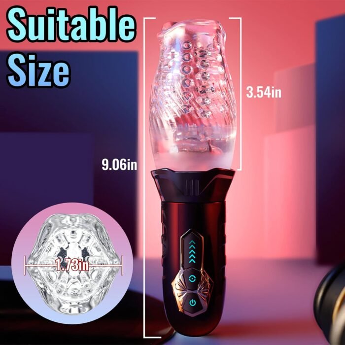 Sex Toys for Men Automatic Male Masturbator, Male Sex Toys Masturbators Cup with 5 Two-Way Rotating & 10 Vibrating Modes, Adult Toys Electric Pocket Pussy Male Stroker Blowjobsex Machine for Men - Image 6