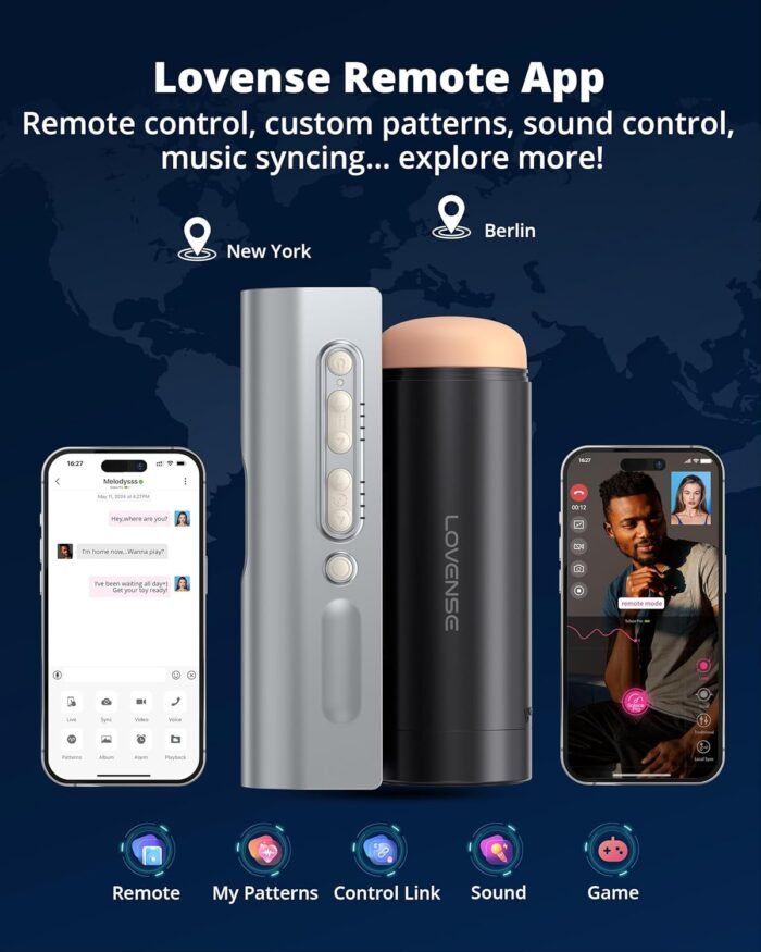 Lovense Solace Pro Automatic Male Masturbator,App Remote Control Thrusting Blowjob Machine with Immersive AI/VR Experience Adjustable Male Stroker Sex Toys for Men Pleasure - Image 4