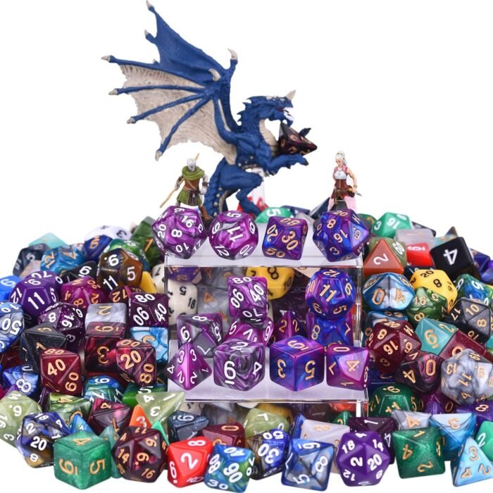 DND Dice Sets 30 x 7 (210pcs) Polyhedral RPG Dice for Dungeons and Dragons Tabletop Role Playing Adventure Games, with a Large Drawstring Bag - Image 7