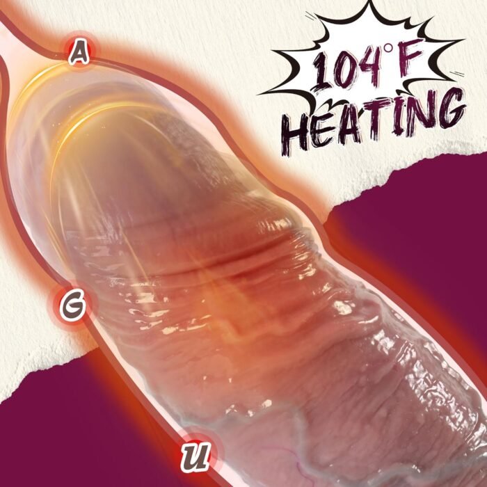 2.4 Diameter Thrusting Thick Dildo Sex Toys for Women, Realistic Huge Dildos with 3 Rotation Thrust Speeds & 9 Vibrations, Remote Control Heated Anal G Spot Dildo for Men Couple Advanced Play - Image 4